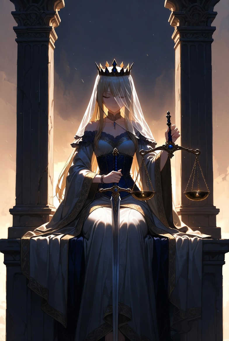 Justice tarot card