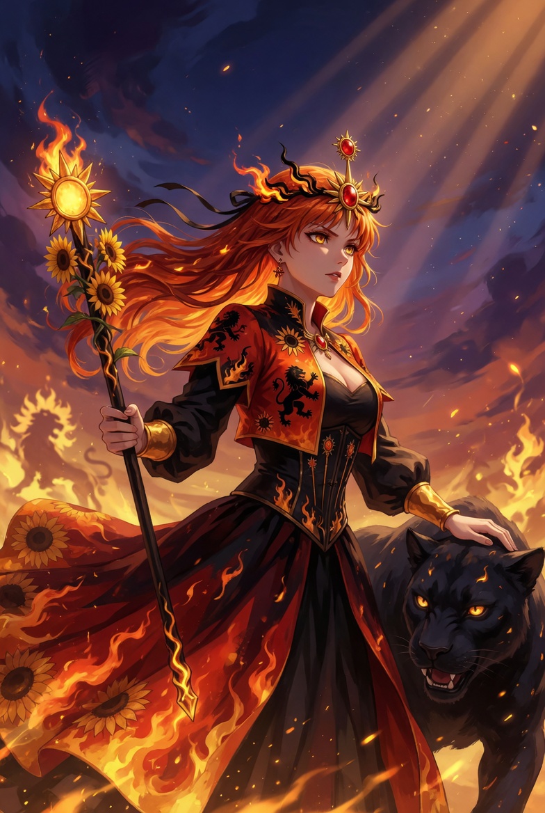 Queen of Wands tarot card